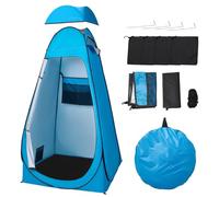 Warmiehomy Pop Up Toilet Tent, Instant Portable Shower Privacy Tent | Changing Tent, Portable Changing Room, Waterproof, UV Protection, Breathable, Double Storage Pockets, Compact with Carry Bag