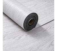 Warmiehomy Self-Adhesive PVC Vinyl Flooring Roll Floor Tiles, 60 x 300CM | Grey Wood Grain, Easy to Cut Floor Covering, Wear & Water Resistant for Campervan Caravan Motorhome Wall & Floor Use