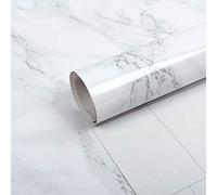 Warmiehomy Sticky Back Plastic Roll Wallpaper 2 Pack 60cm x 5m Marble Effect Self Adhesive Wallpaper Peel and Stick Vinyl Wrap Wallpapers for Furniture Sticker, Kitchen, Worktops