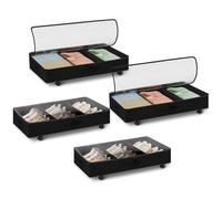 Warmiehomy Under Bed Storage on Wheels 4 Pack Underbed Storage Boxes with Lids and Adjustable Dividers, 44L Under Bed Shoe Organiser with Sturdy Oxford Bottom Support for Clothes Duvet Bedding Shoes