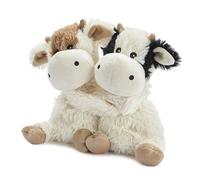 Warmies Cuddly Toy Warm Hugs Cow – Microwavable, French Dried Lavender Scent, White 100g