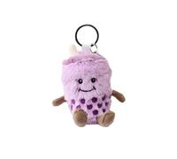 Warmies Boba Keyring, 16cm French Lavender Scented Soft Toy Keychain, Plush Accessory for Keys or Bags