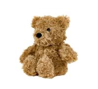 Warmies Brown Curly Bear Plush Mini Size, Fully Microwavable and Weighted Cuddly Heat Pad for Anxiety, Chill in The Freezer or Heat in Microwave, Heat Pad