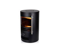 Warmies Electric Stove Fire by Warmlite, Contemporary, Round, 2000W, Black, WL46022 in Black Warmies Black