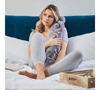 Warmies Extra Long Hot Water Bottle In Grey Marshmallow