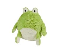 Warmies Frog Supersized Soft Plush Toy Cushion, Cuddly Animals for Kids & Adults, Ultra Soft Faux Fur