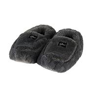 Warmies Fully Heatable Luxury Slippers Scented with French Lavender, Steel Grey