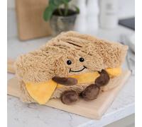 Warmies Plush Grilled Cheese Microwavable Weighted Teddy with French Lavender Scent, Hot or Cold for Cool Relaxation and Warm Relief