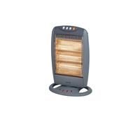 Warmies Halogen Heater, 1200W 3 Bar Oscillating, WL42005, Grey Warmies Grey