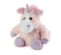 Warmies Junior Sparkly Pink Unicorn Plush, Fully Heatable and Weighted Teddy Slightly Scented with Dried French Lavender, Chill in The Freezer or Heat in Microwave