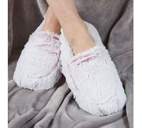 Warmies Slippers Pink Marshmallow Microwaveable Warm Fluffy Adult UK Size 3-7