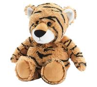Warmies Large Microwaveable Tiger Plush Heating pad, Brown, Soothing Lavender Scented Soft Heating pad.