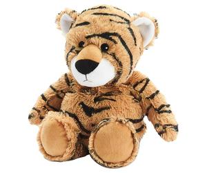 Warmies Large Microwaveable Tiger Plush Heating pad, Brown, Soothing Lavender Scented Soft Heating pad.