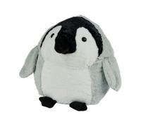 Warmies Luxury Long Pile Faux Fur Supersized Cushion, Baby Penguin