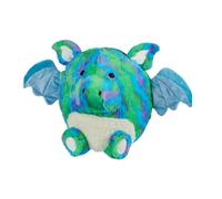 Warmies Luxury Long Pile Faux Fur Supersized Cushion, Rainbow Dragon