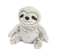 Warmies Marshmallow Sloth Plush Junior Size, Microwavable Plush with French Lavender Scent, Fully Heatable Cuddly Sloth Toy for Anxiety and Pain Relief