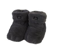 Warmies Microwavable Boots, Heatable Ladies Slipper Boots with French Dried Lavender, Soothing Warmth and Comfort, Steel Colour, One Size