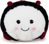 Warmies Microwavable Plush Ladybird Heat Pad, Weighted Heatable Plushie, Lightly Scented with French Lavender - Large