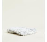 Warmies Grey Marshmallow Heatable Slippers - Microwaveable, Lavender Scented, One Size UK 3-8, Soft Plush, Non-Slip Sole, Indoor Use