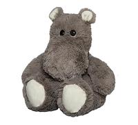 Warmies - Microwave Heated Hot Water Bottle with Plush Cover - Hippo Grey