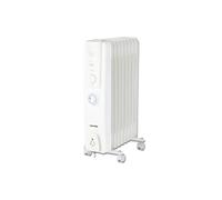 Warmies Oil Filled Radiator with Timmer, WL43004YTW 2000W 9-Fin in White Warmies White