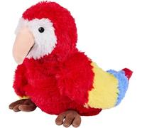 Warmies Parrot Plush Heat Pad, Large Size, Fully Microwave Safe and Weighted Cuddly Heat Pad for Anxiety, Cool in the Freezer or Heat in the Microwave, Soft Heat Cushion