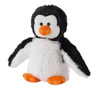 Warmies Plush Black and White Penguin Microwavable, Weighted Heat Pad Suitable for All Ages, Chill in a Freezer for Cooling Relief, Penguin Weighted Teddy