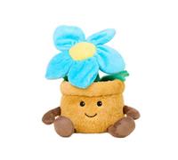 Warmies Plush Blue Flower Pot Microwavable Weighted Teddy, Lavender Scented, Hot Or Cold For Relaxation & Relief