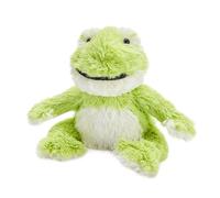 Warmies Plush Frog Junior Size, Microwavable Slightly Scented with French Lavender, Fully Heatable Weighted Teddy for Anxiety and Relaxation