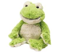 Warmies Plush Frog Microwavable Scented with French Lavender, Weighted Teddy Suitable for All Ages, Chill in a Freezer for Cooling Relief, Frog Weighted Teddy