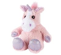 Warmies Plush Iridescent Pink Unicorn Microwavable, Weighted Teddy Slightly Scented with French Lavender, Warmies Microwavable Toys