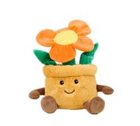Warmies Plush Orange Flower Pot Microwavable Weighted Teddy, Lavender Scented, Hot Or Cold For Relaxation & Relief