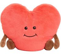 Warmies Plush Valentines Love Heart Microwavable Large, Weighted Heatable Plush Toy for Children and Adults, with French Laveder Scent