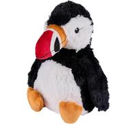 Warmies Puffin Plush Heat Pad, Large Size, Fully Microwave Safe and Weighted Cuddly Heat Pad for Anxiety, Cool in The Freezer or Heat in The Microwave, Soft Heat Cushion