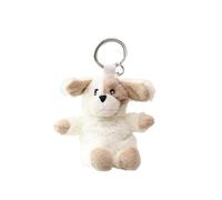 Warmies Puppy Keyring, 16cm French Lavender Scented Soft Toy Keychain, Plush Accessory for Keys or Bags