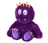 Warmies Purple Monster Weighted Teddy, Hot or Cold Plush Toy Slightly Scented with French Lavender, Fully Heatable Heat Pad for Anxiety and Relaxation
