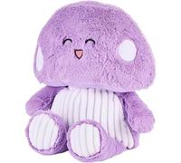 Warmies Purple Mushroom Plush Toy, Large Size, Fully Microwave Safe and Weighted Cuddly Toy for Anxiety, Cool in the Freezer or Heat in the Microwave, Soft Heat Cushion