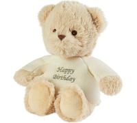 Warmies® Sentiments "Happy Birthday" Furry Heatable Bear Soft Toy