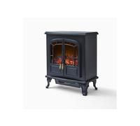 Warmies Wingham 2KW Stove Fire, Grey, WL46019 in Black Warmies Black