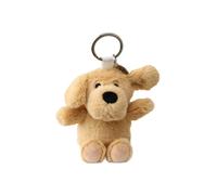 Warmies Women's Curly Dog Keyring, 16cm French Lavender Scented Soft Toy Keychain in Light Tan Warmies Light Tan