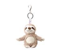 Warmies Women's Sloth Bag Charm Microfiber Screen Cleaner, 21cm French Lavender in Brown Warmies Brown