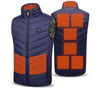 Warming Heated Vest USB, Electric Heated Body Warmer, Heated Jackets for Men/Women, Washable Heated Gilet Heated Clothing with 3 Levels Heat Settings, Heat Vest for Motorcycle Fishing Skiing (S)