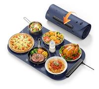 Warming Mat for Food, 61X40 CM (24X16 Inch) Electric Silicone Food Heating Mat, Warming Trays for Buffets with 3 Temp Settings, Food Warmers for The Table, Home and Gatherings