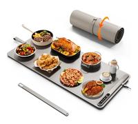 Warming Mat for Food (90x40cm) - iTRUSOU Extra Large Electric Warming Tray with 7-Level Temp, 500W High-Power & 99H Timer - Rollable XL Large Food Warming Mat for Parties & Buffet