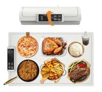Warming Mat for Food Electric Warming Tray Food Warming Mat for Buffet Party High-tech Graphene Heating Film Adjustable Temperature and Timer, 10s Fast Full Surface Heating Mat for Food 24x15in