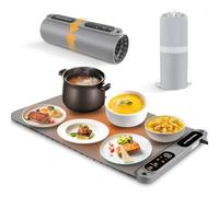 Warming Mat for Food Silicone Electric Warming Tray with 6 Temperature Settings, Child-Lock, Auto Shut-Off, Hot Plate for Buffets, Waterproof Silicone Foldable Heating Mat for Home Parties, Gatherings