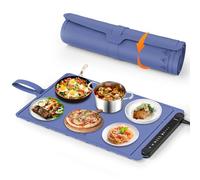Warming Mat for Food Warmer Pad: Foldable Silicone Electric Warming Tray for Buffets Party - Fast Heating Portable Hot Plates for Countertop Kitchen Travel Home Outdoor Car Holiday Ideas