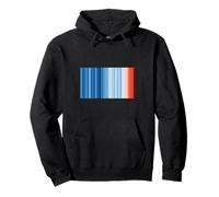 Warming Stripes Global Temperatures Climate Change Pullover Hoodie