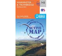 Warminster & Trowbridge Map | Weatherproof | Westbury & Mere | Ordnance Survey | OS Explorer Active Map 143 | England | Walks | Hiking | Maps | Adventure