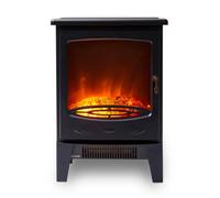 Warmlite Jesmond Log Fire Stove, 1.85KW, Black, WL46040